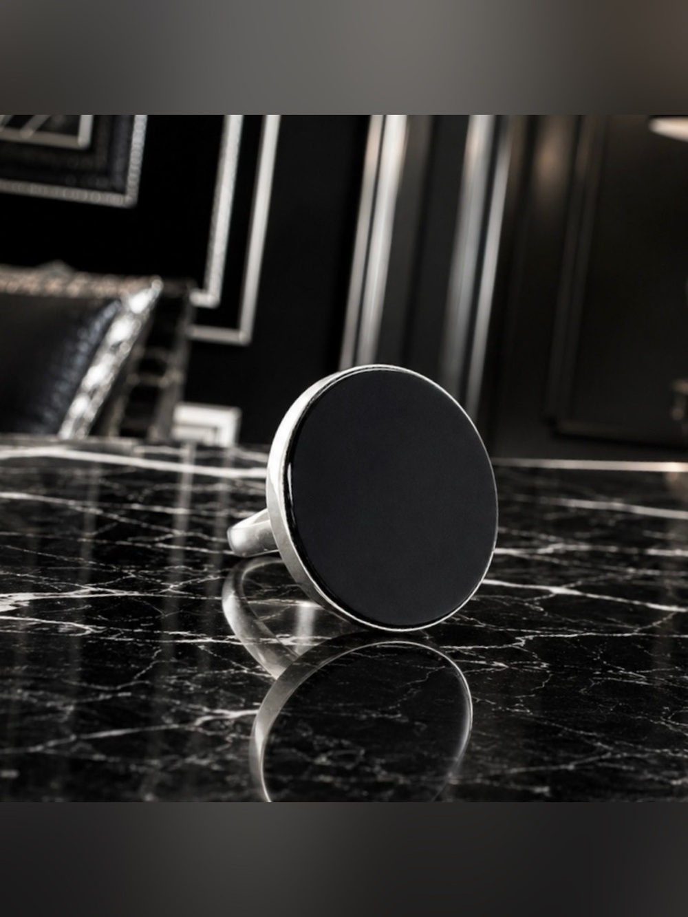 7 7.5 8 Handmade Ring Black Onyx Gem Solid 925 Sterling Silver Gemstone Fine Art